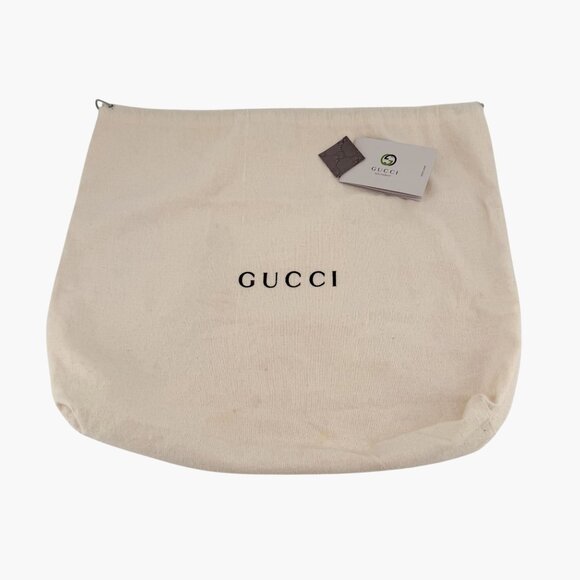 Gucci Emily Medium Chain Guccissima Shoulder Bag Gray Shine GG Patent Leather - Picture 2 of 14